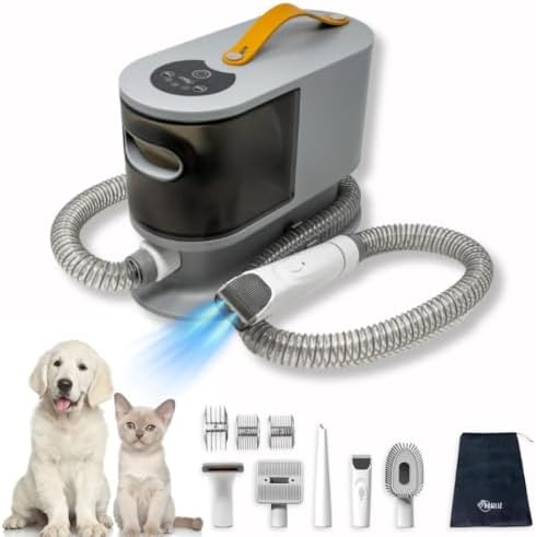 Pawsmart Pet Grooming Kit,Dog Vacuum For Shedding Grooming With 6