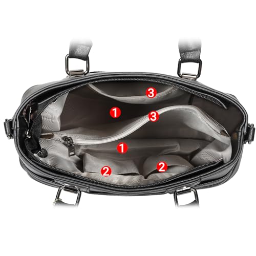 Tibes Designer Handbag for Women Ladies Handbags PU Leather Weave Shoulder Bag Women Top-Handle Purse - Image 6