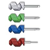 Hergestellt in der Schweiz Victorinox Unisex – Erwachsene Mini Tools Set 4-teilig, Flach, Phillips 000, und Torx T4 Schraubenzieher, SIM-Card Stecker, rot, blau, grün, grau, 29mm