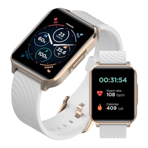 Motorola Moto Watch 70 - Health and Fitness Bluetooth Smartwatch for Every Day Wear, Advanced Health...