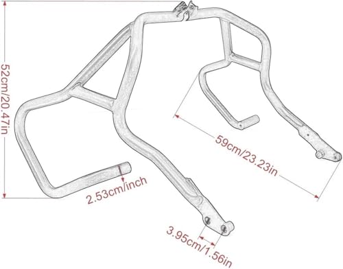 Crash bar Suzuki DL650 pare-chocs tubulaire V-Strom - 4