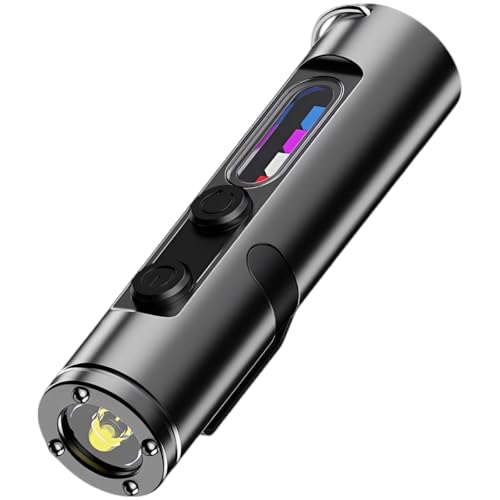 Lampe de poche EDC multifonction rechargeable USB-C avec briquet intégré