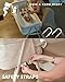 AirClub Bassinet Bedside Sleeper, Baby Crib for Newborn, Baby Bassinets Bedside Sleeper with 4 Auto-Lock & Adjustable Height, Breathable Mesh & Mattress, Bedside Bassinet