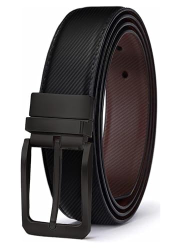 Image of ZORO Men's Vegan Leather Belt for Men, Formal /Casual,Black | Fit on up to 38 Inches