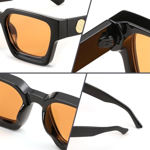 Image of FEISEDY Vintage Small Sunglasses Oval Slender Metal Frame Candy Colors B2277
