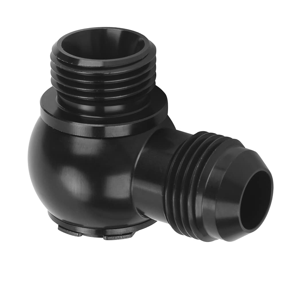 10AN to ORB-10 Car Adapter, Aluminium UNF for Easy Positioning, Black 10AN to 7/8 UNF AN-10 Adapter