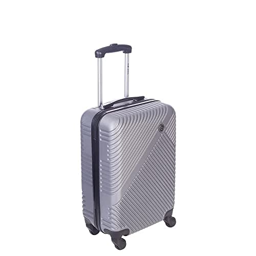 Mala de Viagem Bordo com Rodas 360° Travel One To Cross - Prata