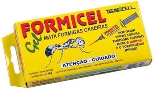 Mata Formigas em Gel Formicel Seringa 10gr com 2 unidades Isca em Gel Mata Formiga Elimina Colonia