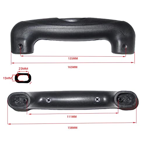 Image of Replacement Satin Luggage Handle Pull Handle For Luggage Accessory Replace Parts Style B, Black