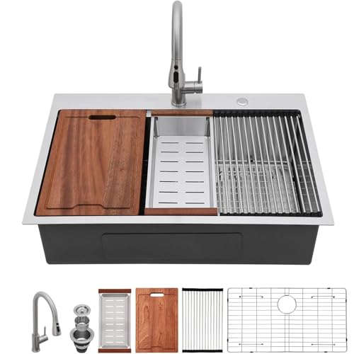 Lordear 33x22 Drop In Kitchen Sink