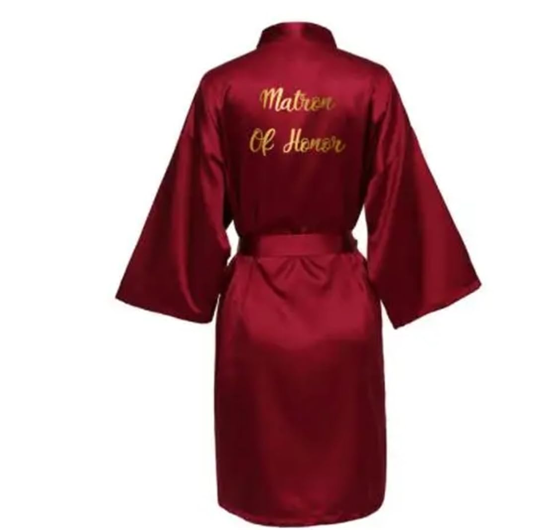 Yeuyyben Raso di seta Robe Sposa Robe Damigella D'onore Abiti Da Sposa Abiti Da Sposa Abiti Da Sposa Accappatoio