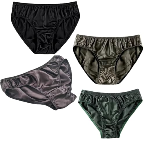 Men's Silk Briefs Mulberry Silk Breathable Men's Basic Pants