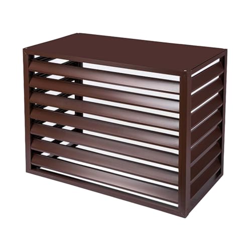 Estante de almacenamiento para plantas en terrazas con cubre aire acondicionado