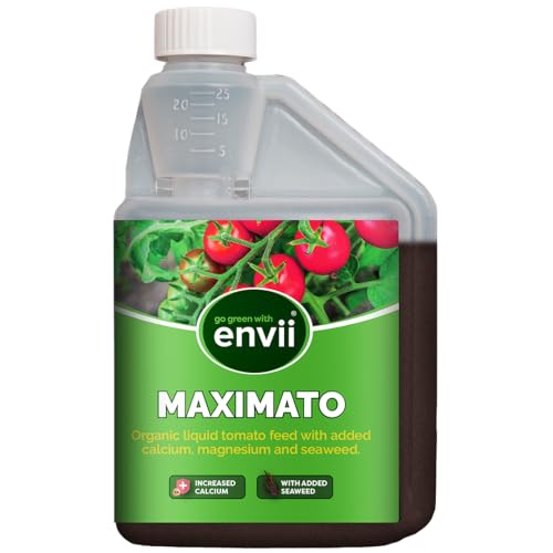 Envii Maximato Organic Liquid Tomato Feed Plant Fertiliser Enriched with Additional Seaweed Magnesium & Calcium 500ML