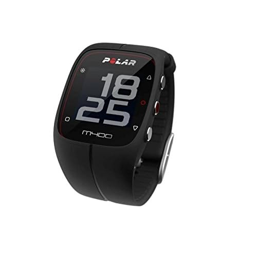 Polar M400 HR - Reloj de entrenamiento con GPS integrado y registro de actividad con sensor de frecuencia cardíaca H7, color negro
