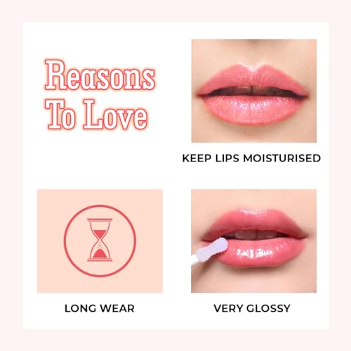 Insight Long Wear Color Rich Lip Gloss |Highly Pigmented|Glossy Texture |Long Lasting |Dramatic Color |Keeps Lips Hydrating (LG41-01) - Image 3