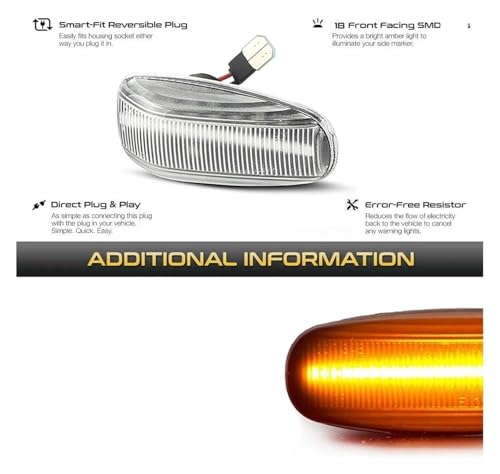 Clignotant Séquentiel Benz CLK W208 Rétroviseur Terne Solution