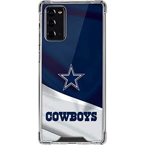 Skinit Clear Phone Case Compatible with Galaxy Note20 5G - Officially Licensed NFL Dallas Cowboys Design