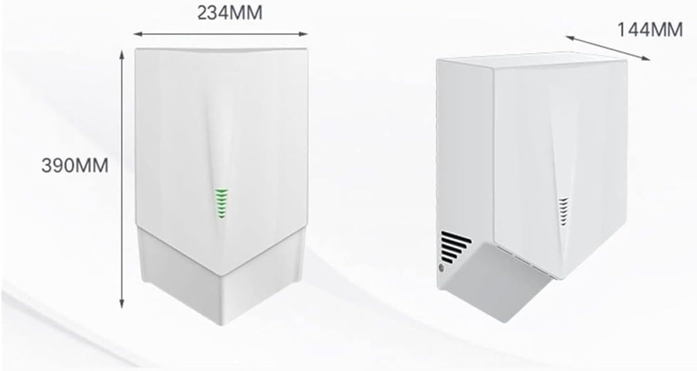 トイレ用自動電動ハンドドライヤー 6～10秒乾燥時間 1200W 高効率壁掛け式業務用ハンドドライヤー 省エネ 低騒音 手乾燥装置