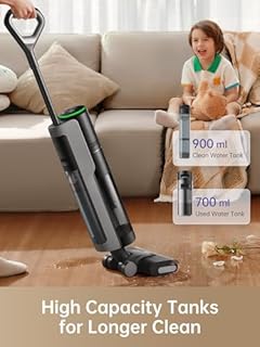 dreame H12 Pro UK Plug HHR25A, Aspirateur Sec/Humide sans crodless, Noir