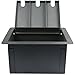 Pro Audio Stage Recessed Floor Box with 110v Electric and XLR Connections (6 XLR, Pre Wired)
