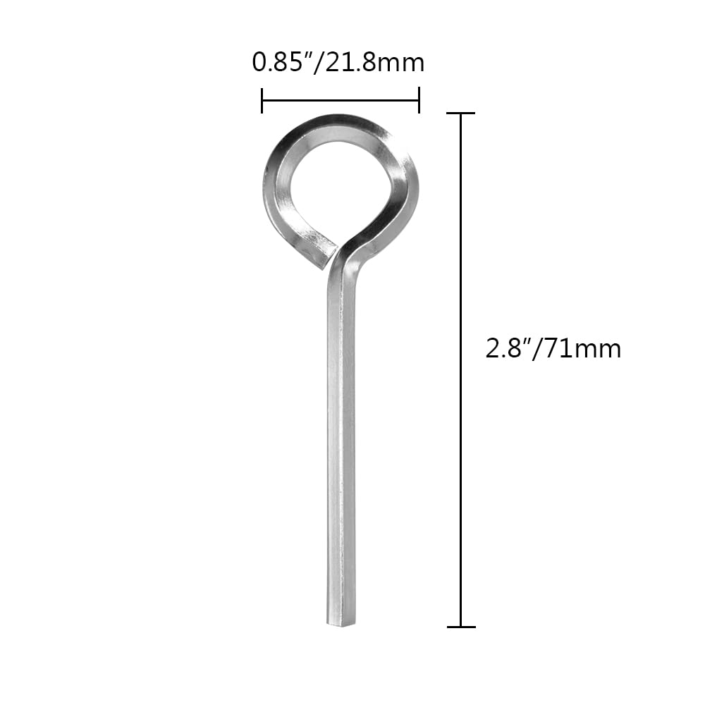 Paquete De 10 Llaves Hexagonales Estándar De 532 Pulgadas Con Bucle Completo, Llave Hexagonal Negra, Juego De Llaves Allen Para Llavero, Barra De | Compra Online En Yaxa Costa Rica