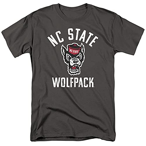 NC State Wolfpack Official NCSU Wolfpack Logo Unisex Adult, Charcoal, XL