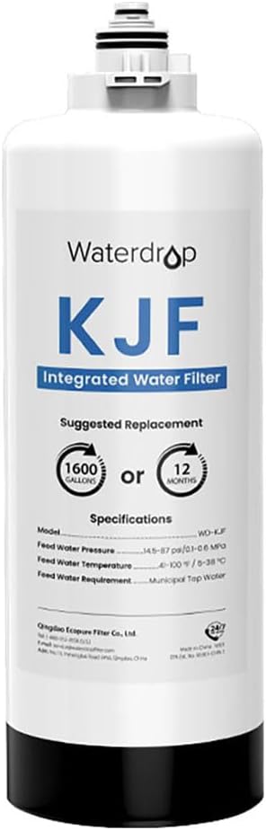 Waterdrop KJF Filter, Replacement for KJ600 Reverse Osmosis Instant Hot Water Dispenser System, 12-month Lifetime