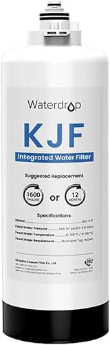 Waterdrop Filtro WD-KJF, repuesto para sistema dispensador de agua caliente instantánea de ósmosis inversa WD-KJ600, 12 meses de vida útil