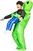 Kooy Inflatable Alien Costume Inflatable Halloween Party Adult Costumes Blow up Kids Costumes (kids green)