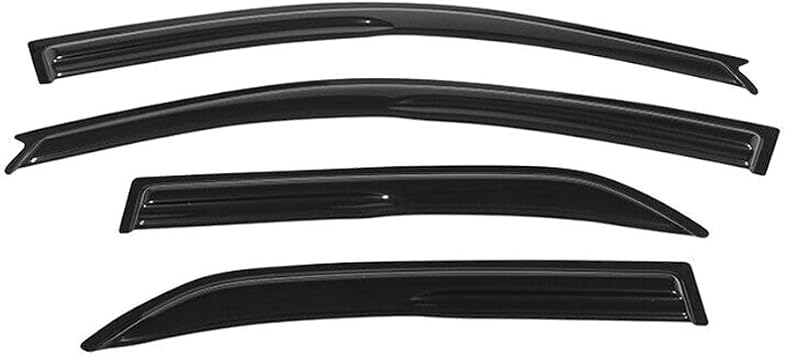 Fits Mug Style Window Visors Rain Sun Guard Acrylic 4pcs 4-qty Smoke/Tinted Tape On/External WDM-ML03,Free return