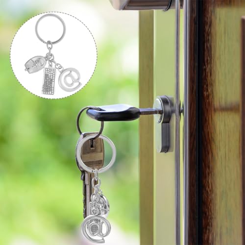 BESPORTBLE Llaveros Colgantes de Aleación Diseño de Teclado y Ratón para Ordenador, Accesorio Tecnológico para Hombres, Decoración de Mochila y Obsequio Conmemorativo, Pack 2 Piezas - imagen 9
