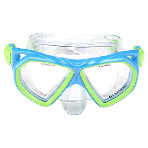 U.s. Divers Dorado Jr Kids Snorkel Set - Fog Resistant Lens, Preventative Splashguard Snorkel, Adjustable Fins - Play Series | Unisex Children (Ages 6+), Small (9-13), Yellow/Blue,Sr248O4171S #TOP1