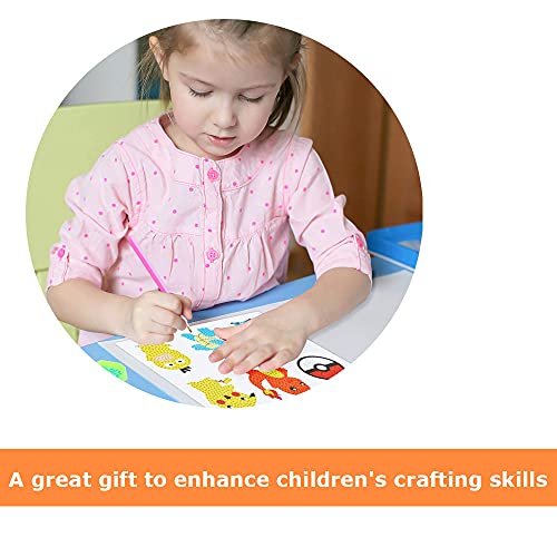 Yrmysrx 24 Pcs 5D Diy Diamond Painting Stickers Kit For Kids Diamond Painting Mosaic Sticker Art Kits By Numbers For Children Beginners #TOP6