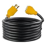 ABN 30 AMP Generator Cord – 10ft Heavy Duty Extension Cord Lock Plug, STW 3 Prong Locking Twist Plug RV Power Cord