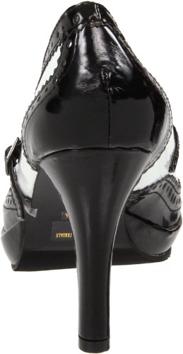 Ellie Shoes Women's 414-Flapper Pumps - Gangster Maid Costume Heels, Black White, 7 #TOP2
