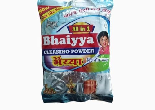 Image of All In One Bhaiyya Cleaning Powder Dishwash Powder detergent Pack of 5 (bhaiya powder-pack of 5)