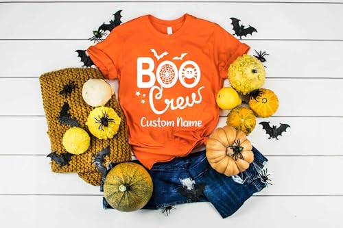 Personalized The Boo Crew T-Shirt,Teacher Halloween Squad Shirt, Nurse Boo Crew, Custom Name for Friend, Family and Group2