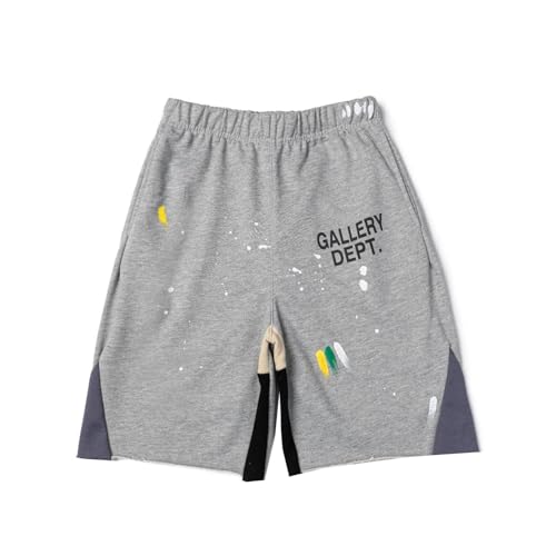 YANGSMEN Retro High Street Hip Hop Graffiti Pantaloncini Sportivi per Gli Uomini E Le Donne Sport Estivi Pantaloncini Casual-Color-2||S