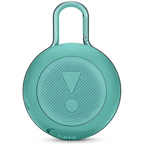 Image of JBL Clip 3, Wireless Portable Bluetooth Speaker with Mic, JBL Signature Sound, Integrated Carabiner, Vibrant Color Options with IPX7 Waterproof & AUX (Teal)