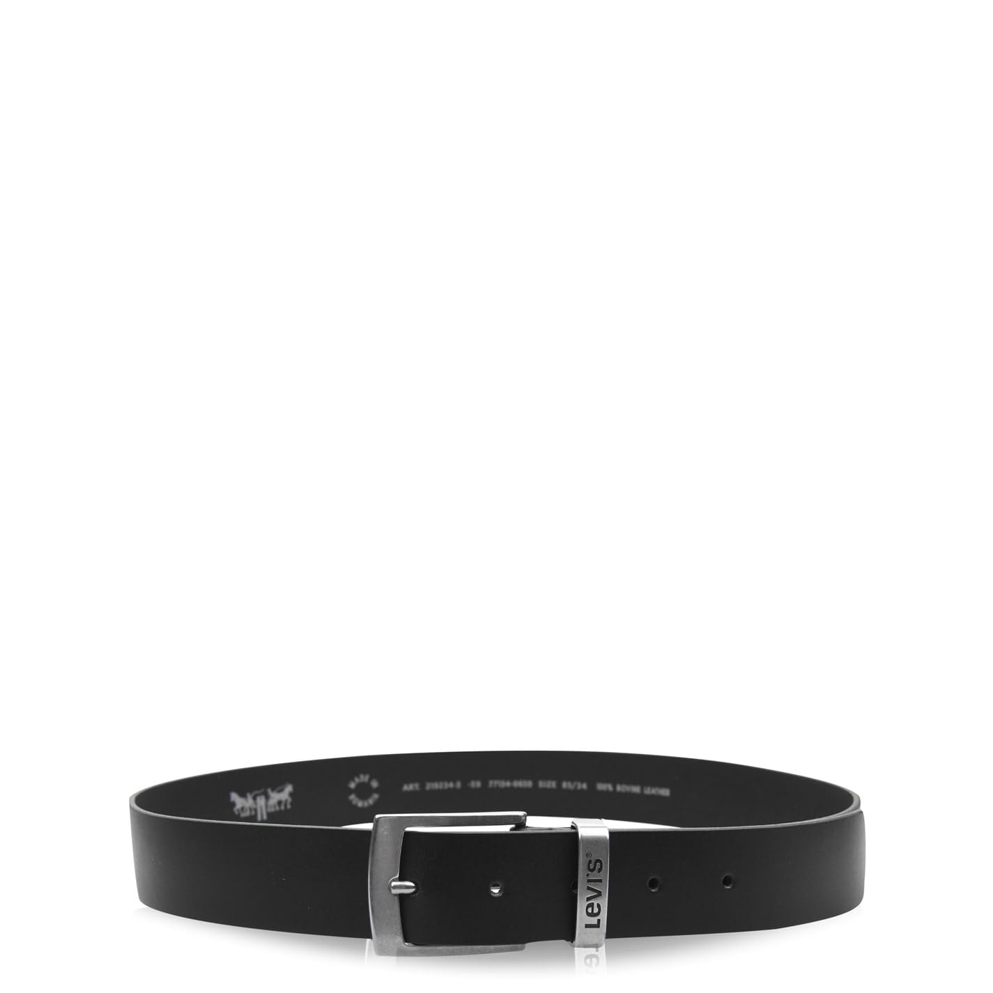 Levi's Hebron Cinturón Para Hombre | Piel Auténtica De Bovino, 35 Mm De Ancho
