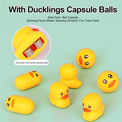 Badespielzeug Badewanne, Wasserbahn Badespielzeug, Badewannen Spielzeug Rutsche, DIY-Enten-Rutschen-Set, Dusch Badespielzeug, Niedliche Kleine Entenrutsche, Für Kinder Badespaß Geschenk, 86 Stück