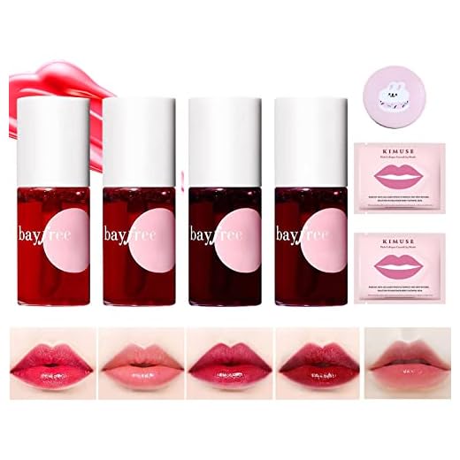 Tintas Labiales Pintalabios 4 Piezas Liquida Water Tint Coreana Lip Maquillaje Brillo Hydrating Cheek Hold LáPiz Labial Permanente Tinte De Labios Gloss LíQuidas Hidratante Mejillas Lipstick