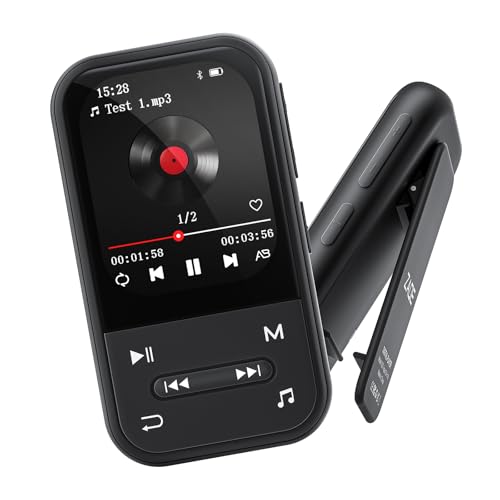 128GB MP3 Player - Clip MP3 Player with Bluetooth 5.3,