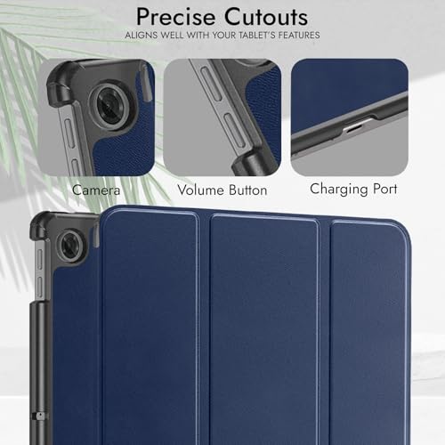 Image of Robustrion Cover for Lenovo Tab 10.1 inch 2025 Cover Case, Trifold Flip Cover Case for Lenovo Tab 10.1 inch Tablet Cover TB-311FU /311XU - Navy