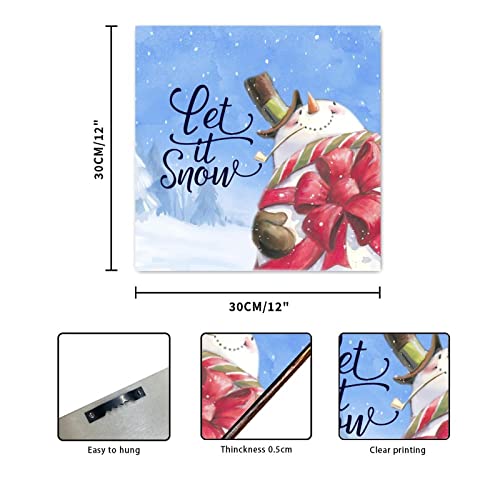 Panneau bois Let It Snow : le cadeau idéal pour Noël - 4