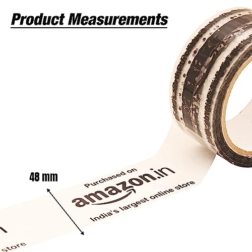 Image of SECUREMENT Amazon Branded Packaging Tape (2 inch x 65 mtr) (Pack of 3, Transparent)