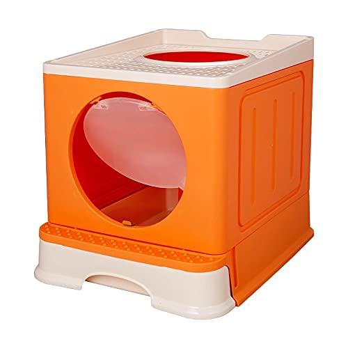 Cajas de Arena PET WATION BIEN SPACE BIG ESPACIO Anti Splash Cats Caja de arena Caja plegable BAÑO Tipo de cajón de bandeja Tipo Gato grande Dung Cuenca Mascotas Suministros Limpios Arenero ​Gatos