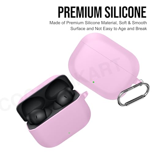 Image of Soft Silicone Case Cover Compatible for OnePlus Nord Buds 3r (2025) -Pink