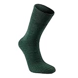 Woolpower Liner Socks Classic - Calcetines de lana merino, verde bosque, 45-48